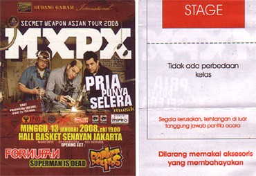 Tiket MxPx